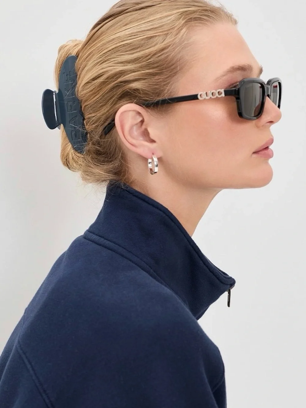 PARKE Claw Clip Washed Indigo Coastal